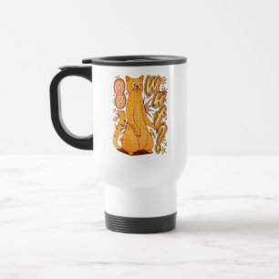 Wut? / An Orange Cat Illustration Travel Mug