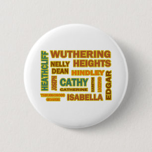 Wuthering Heights Characters 2 Inch Round Button