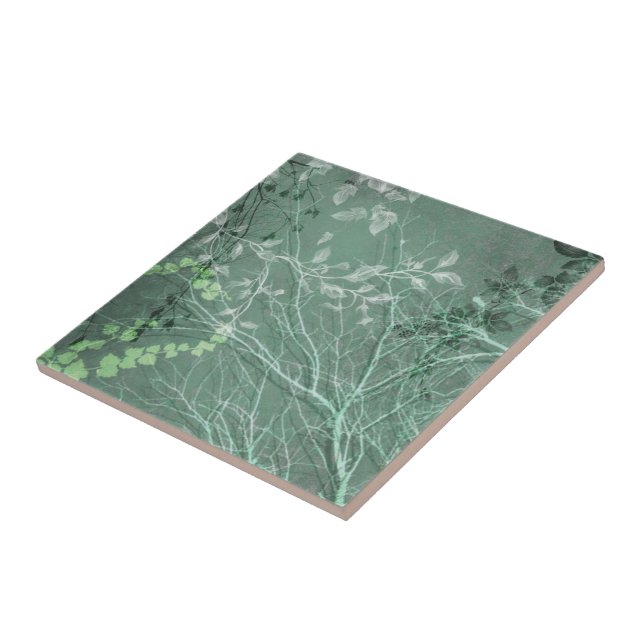 WUTHERING HEIGHTS, GHOSTLY BRANCHES: GREEN SCENE TILE (Side)
