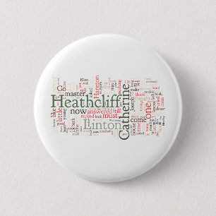 Wuthering Heights Word Cloud 2 Inch Round Button
