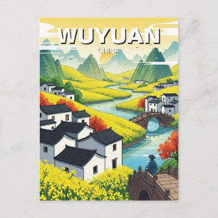 Wuyuan Jiangxi china Travel Postcard