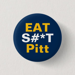 WV Button Pin - Eat It Pitt 