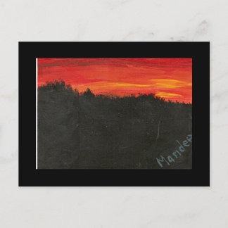 WV Sunset Postcard