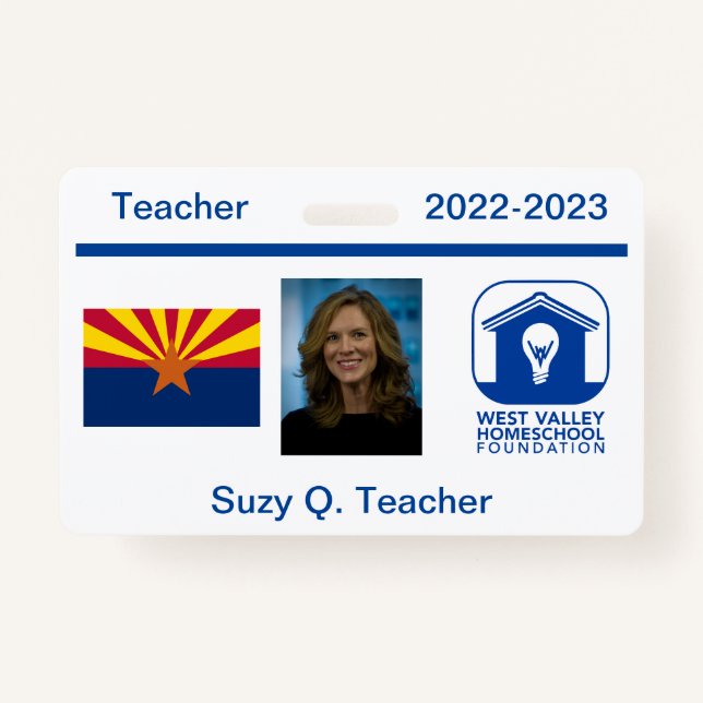 WVHF Teacher ID Badge (Front)