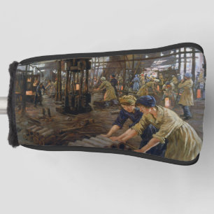 WW1 1918 Women Working at a Munitions a Factory  Golf Head Cover