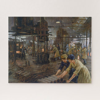WW1 1918 Women Working at a Munitions a Factory Jigsaw Puzzle