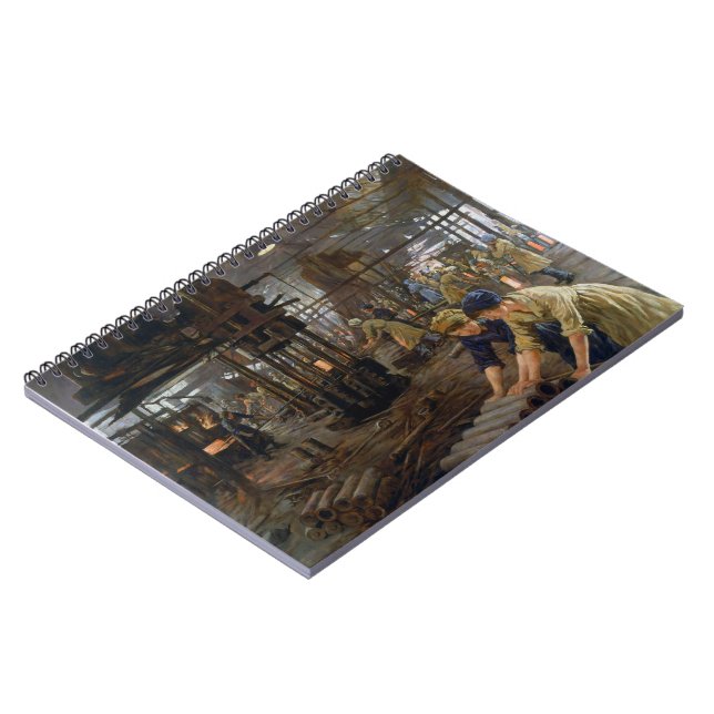 WW1 1918 Women Working at a Munitions a Factory  Notebook (Left Side)