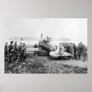 WW1 German Fighter Plane, 1910s Poster