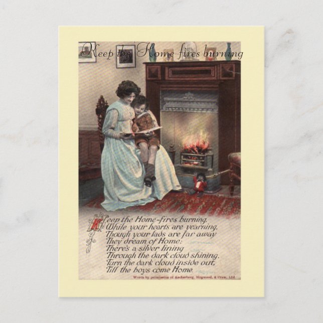 WW1 song postcard (Front)