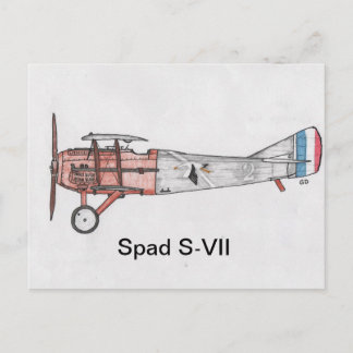WW1 Spad S-VII Fighter Postcard