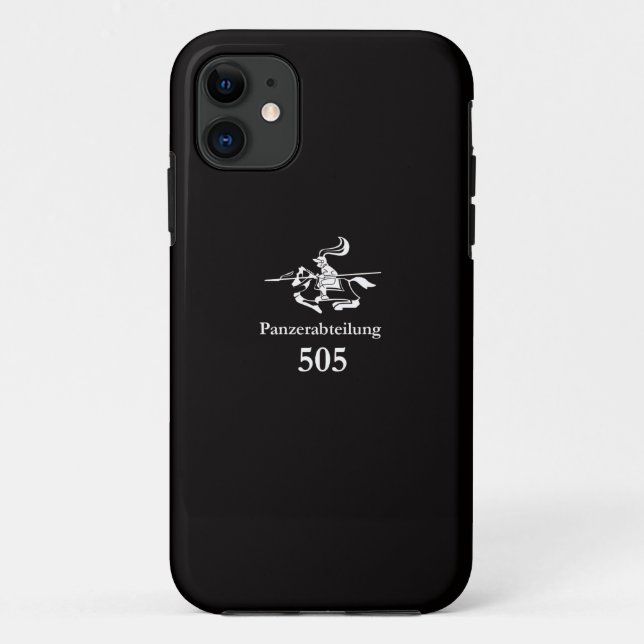 WW2 505th Heavy Tank Battalion (Black) Case-Mate iPhone Case (Back)