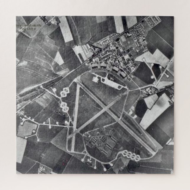 WW2 Airbase Jigsaw ,Challenging Jigsaw Puzzle (Vertical)