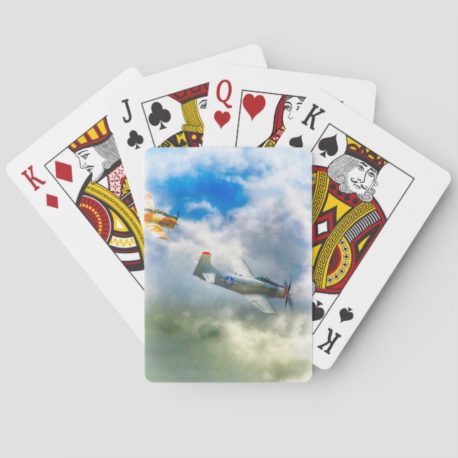 WW2 Aircraft AIR FORCE RAIDERS Playing Cards (Back)