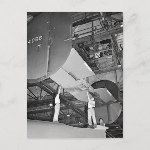 WW2 Airplane Factory, 1940s Postcard