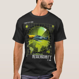 WW2 Airplane Me109 World War Two Fighter Pilot Gif T-Shirt