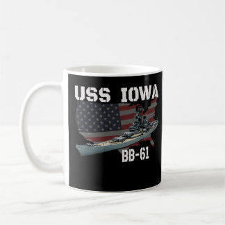 WW2 American Battleship USS Iowa Warship BB-61 Vet Coffee Mug