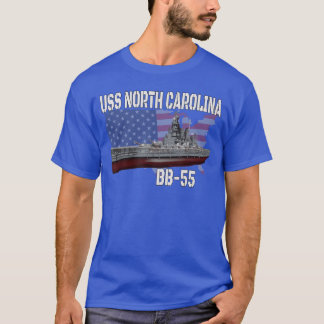 WW2 American Battleship USS North Carolina BB55 Wa T-Shirt