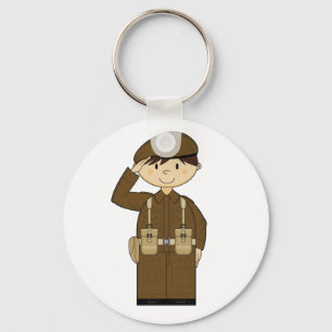 WW2 British Army Private Keychain
