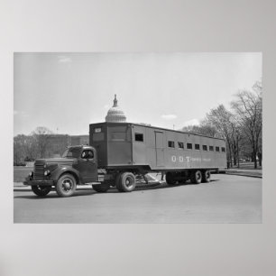 WW2 Bus Trailer, 1942 Poster