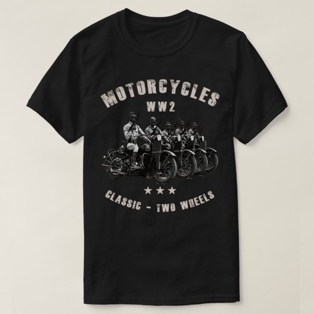 WW2 classic retro motorcycles 1 T-Shirt (Design Front)
