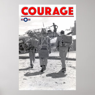 WW2 COURAGE - TBF Avenger Crew Poster