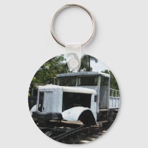 WW2 Military Train at the River Kwai Bridge Keychain