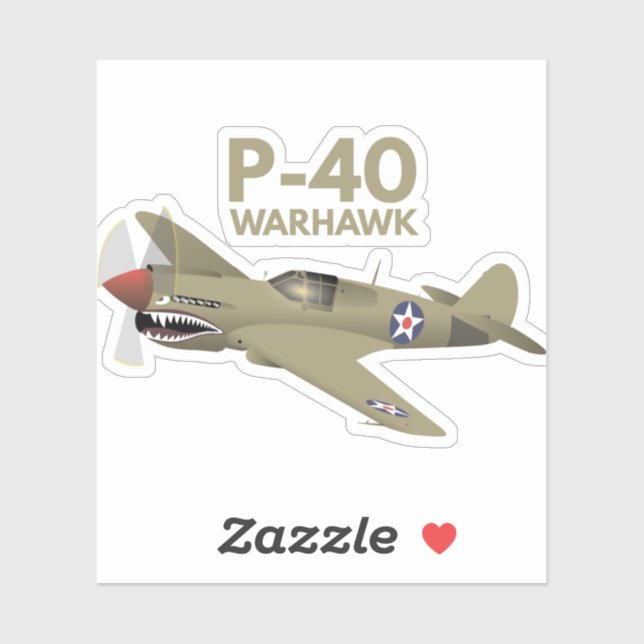 WW2 P-40 Warhawk Airplane (Sheet)