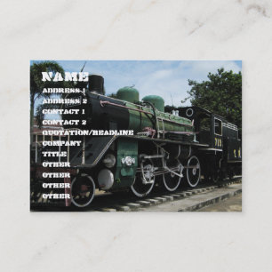 WW2 Steam Train at the River Kwai Bridge Business Card