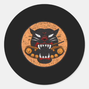 Ww2 Tank Destroyer Division Panther Wwii Patch Dis Classic Round Sticker