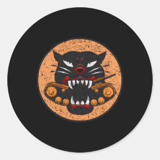 Ww2 Tank Destroyer Division Panther Wwii Patch Dis Classic Round Sticker