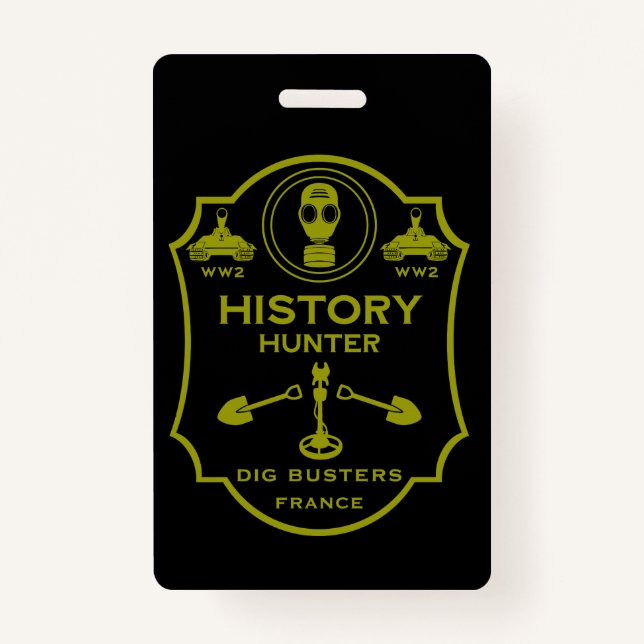 WW2 Trench Battlefield Metal Detecting Club Badge (Front)