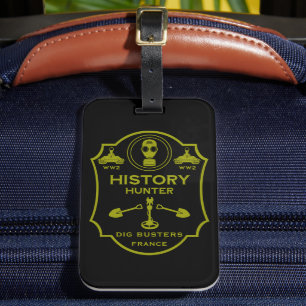 WW2 Trench Battlefield Metal Detecting Club Luggage Tag