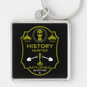 WW2 Trench Battlefield Metal Detectorist Keychain