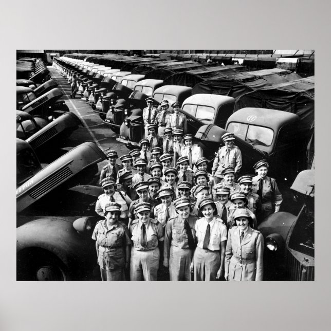 WW2 Truck Ladies, 1940s Poster (Front)