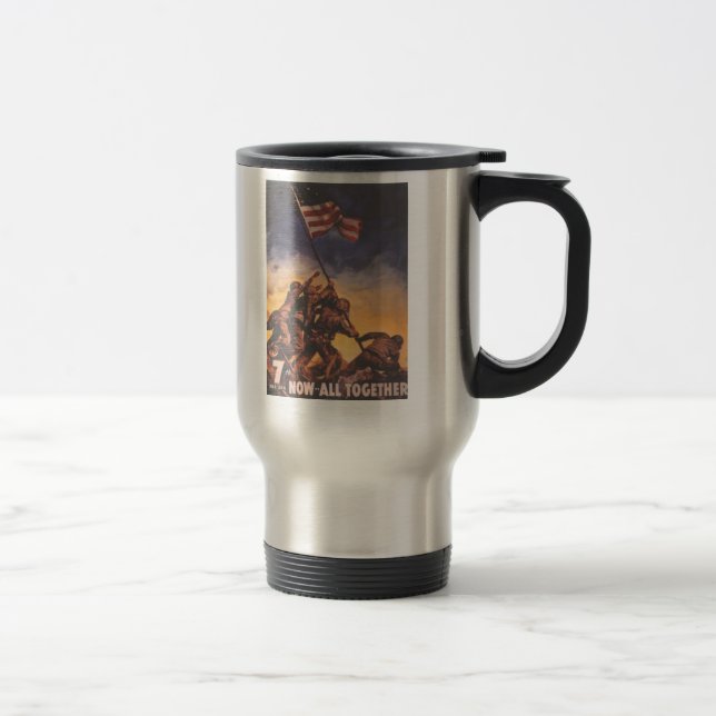WW2 USMC 9 TRAVEL MUG (Right)
