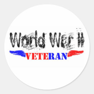 WW2 veteran Classic Round Sticker