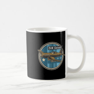 Ww2 Warplane F4u Corsair The Ww2 Aircraft Carrier Coffee Mug