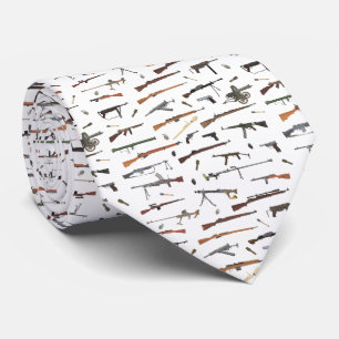 WW2 Weapons Pattern Tie