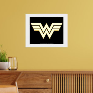 WW84 Golden Wonder Woman Logo Foil Prints