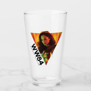 WW84   Red-Orange Wonder Woman Kaleidoscope Glass