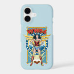 WW84 | Retro Comic Wonder Woman Character Badge<br><div class="desc">Wonder Woman (1984) | A retro comic book style badge of Wonder Woman featuring "WW84" written overhead.</div>