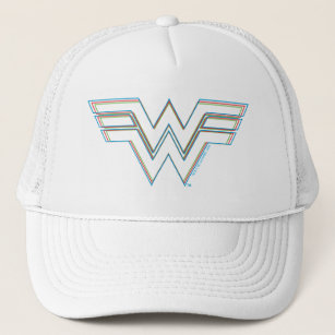 WW84   RGB Split Wonder Woman Logo Trucker Hat