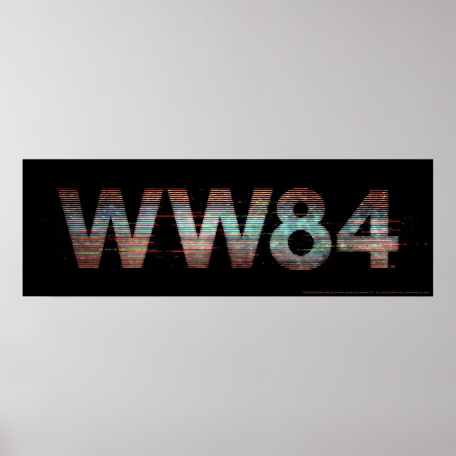 WW84 | TV Static Logo Poster (Front)