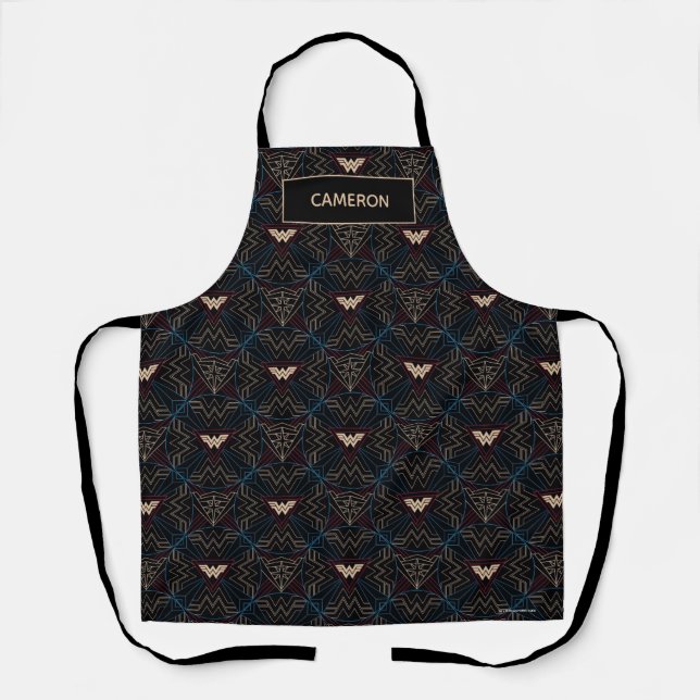 WW84 | Wonder Woman Circular Geometric Pattern Apron (Front)