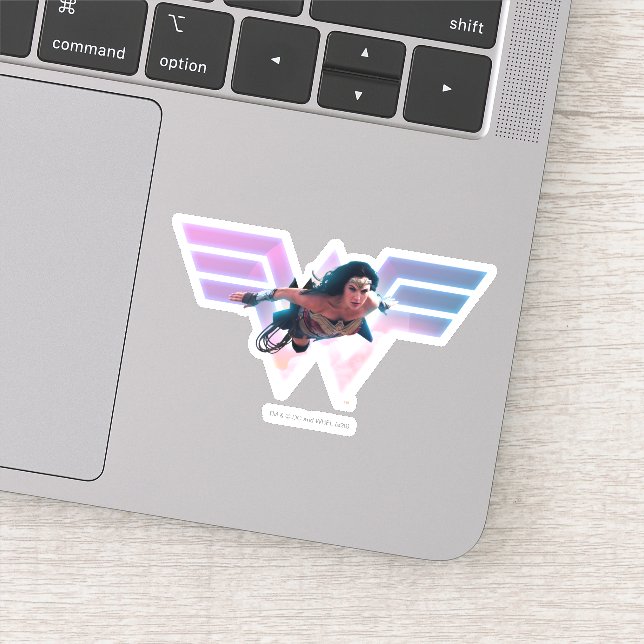 WW84 | Wonder Woman Flying Lo Fi Pastel Graphic (Detail)