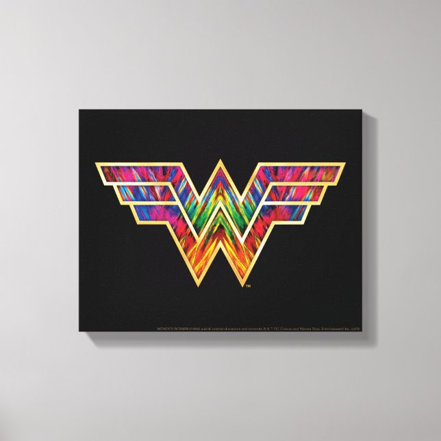 WW84 | Wonder Woman Kaleidoscope Logo Canvas Print (Front)