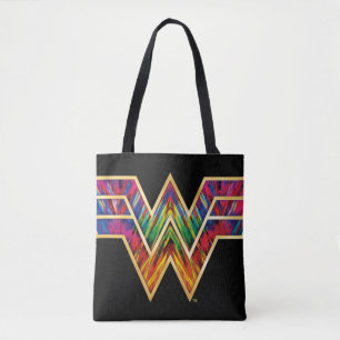 WW84   Wonder Woman Kaleidoscope Logo Tote Bag