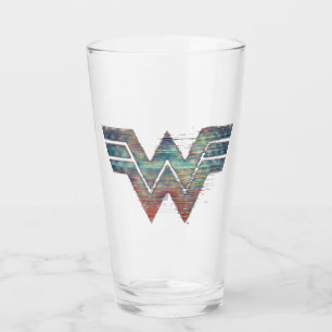 WW84   Wonder Woman TV Static Logo Glass