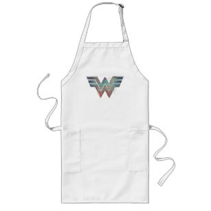 WW84   Wonder Woman TV Static Logo Long Apron