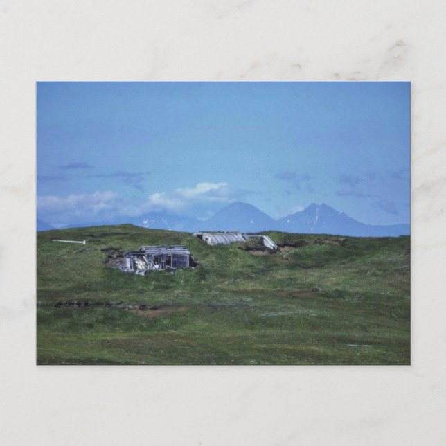 WW II Quonset Hut on Amchitka Island Postcard (Front)